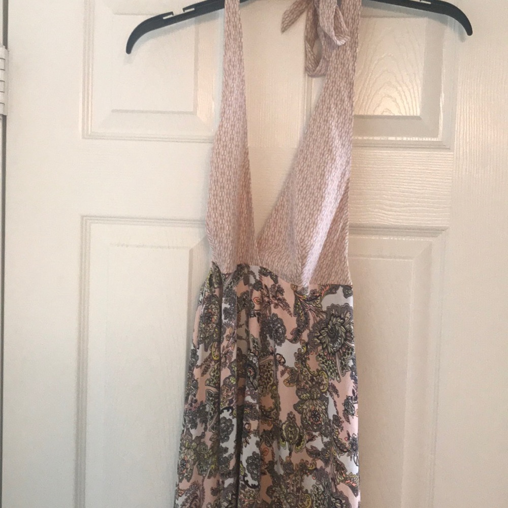 XS halter maxi dress